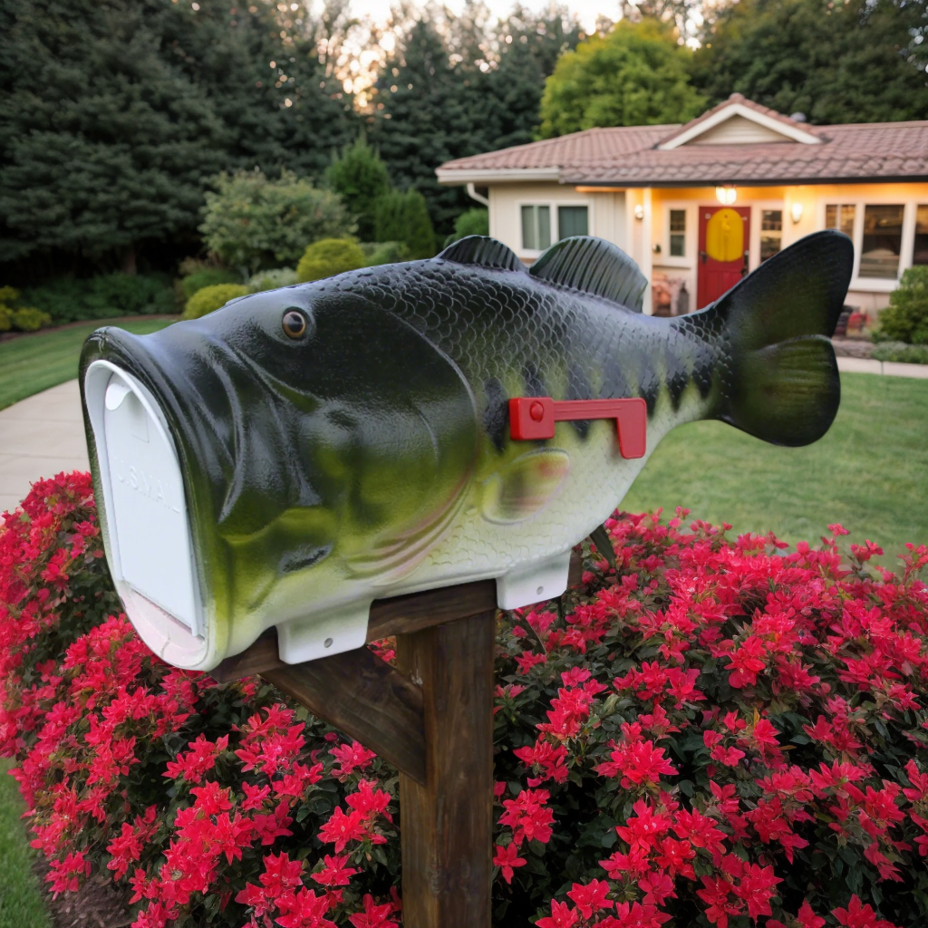 Fish mailbox-Perch shaped