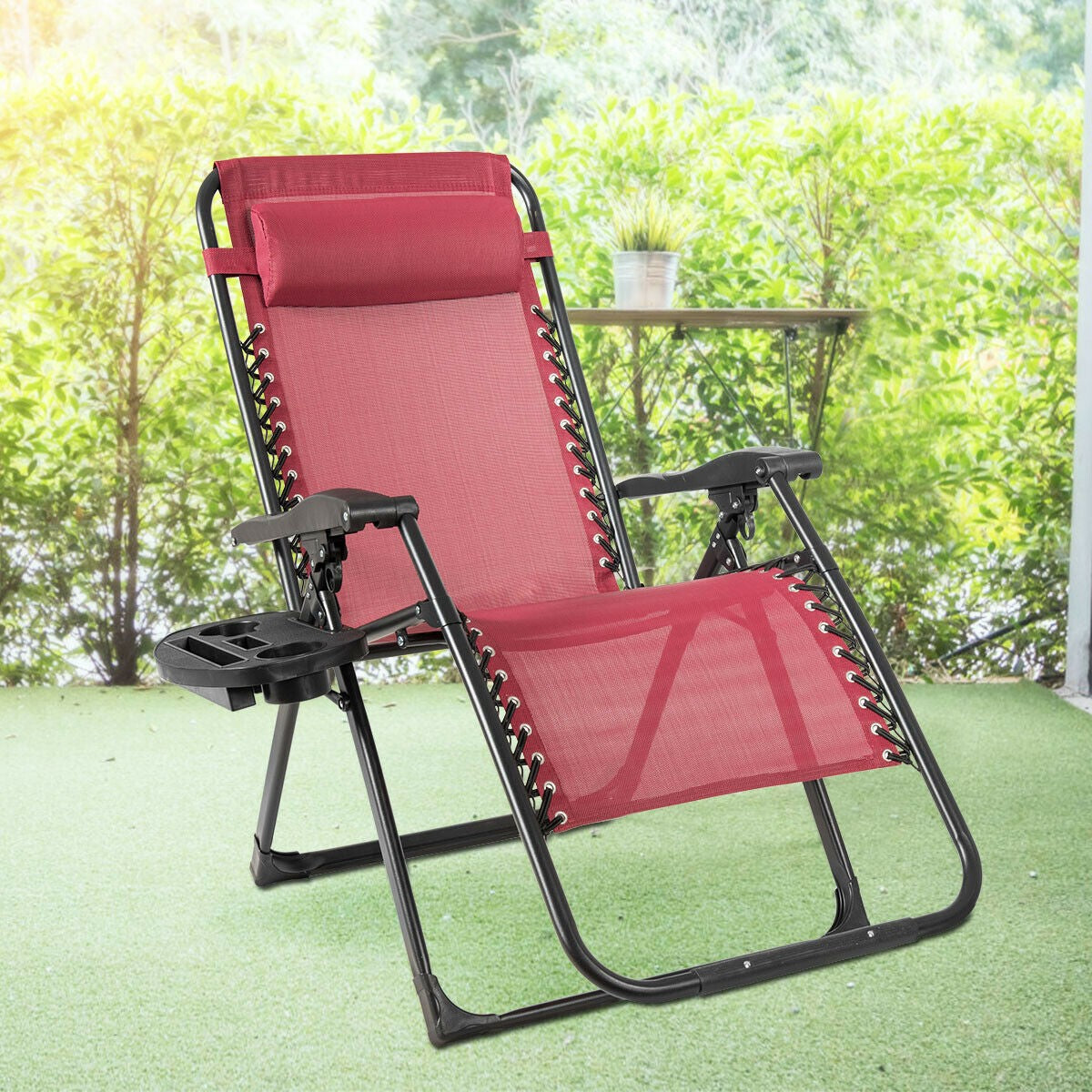 Zero Gravity Chair, 500-lb Capacity Oversized Recliner with Cup Holder