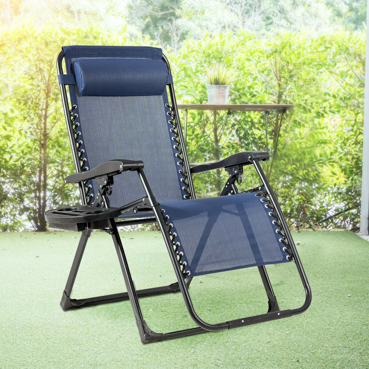Zero Gravity Chair, 500-lb Capacity Oversized Recliner with Cup Holder