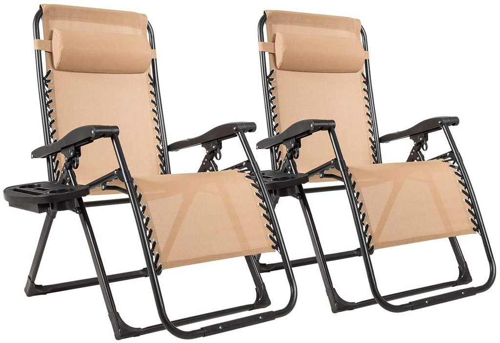 Zero Gravity Chair, 500-lb Capacity Oversized Recliner with Cup Holder