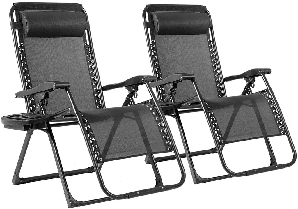 Zero Gravity Chair, 500-lb Capacity Oversized Recliner with Cup Holder