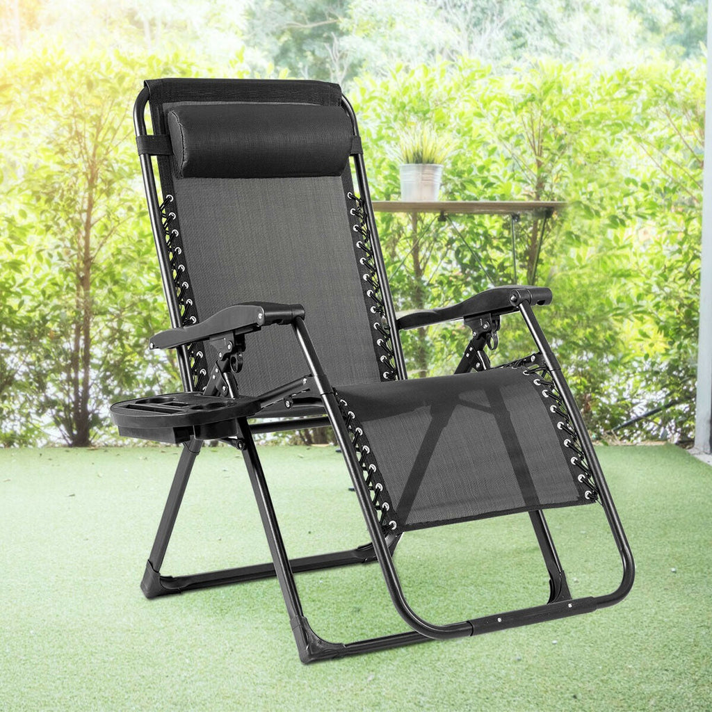 Zero Gravity Chair, 500-lb Capacity Oversized Recliner with Cup Holder